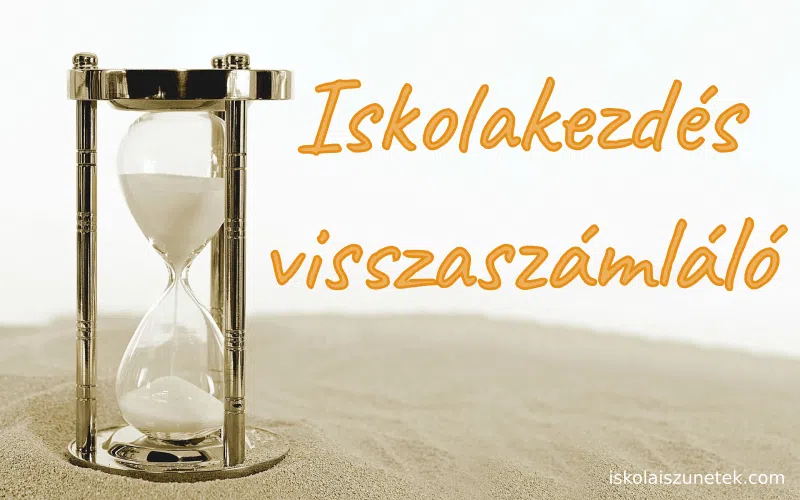 Iskolakezdés visszaszámláló